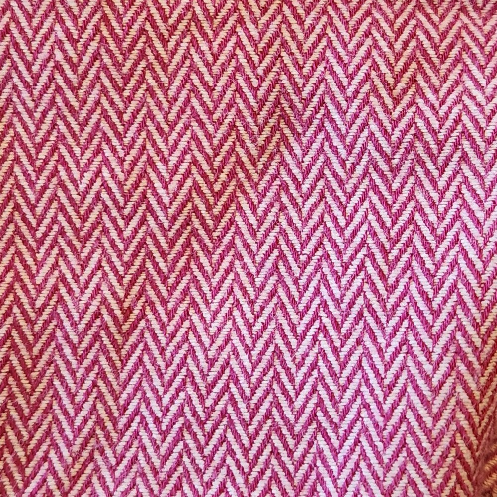 .Micro-Chevron Purple Button Down Blouse From Cha… - image 4